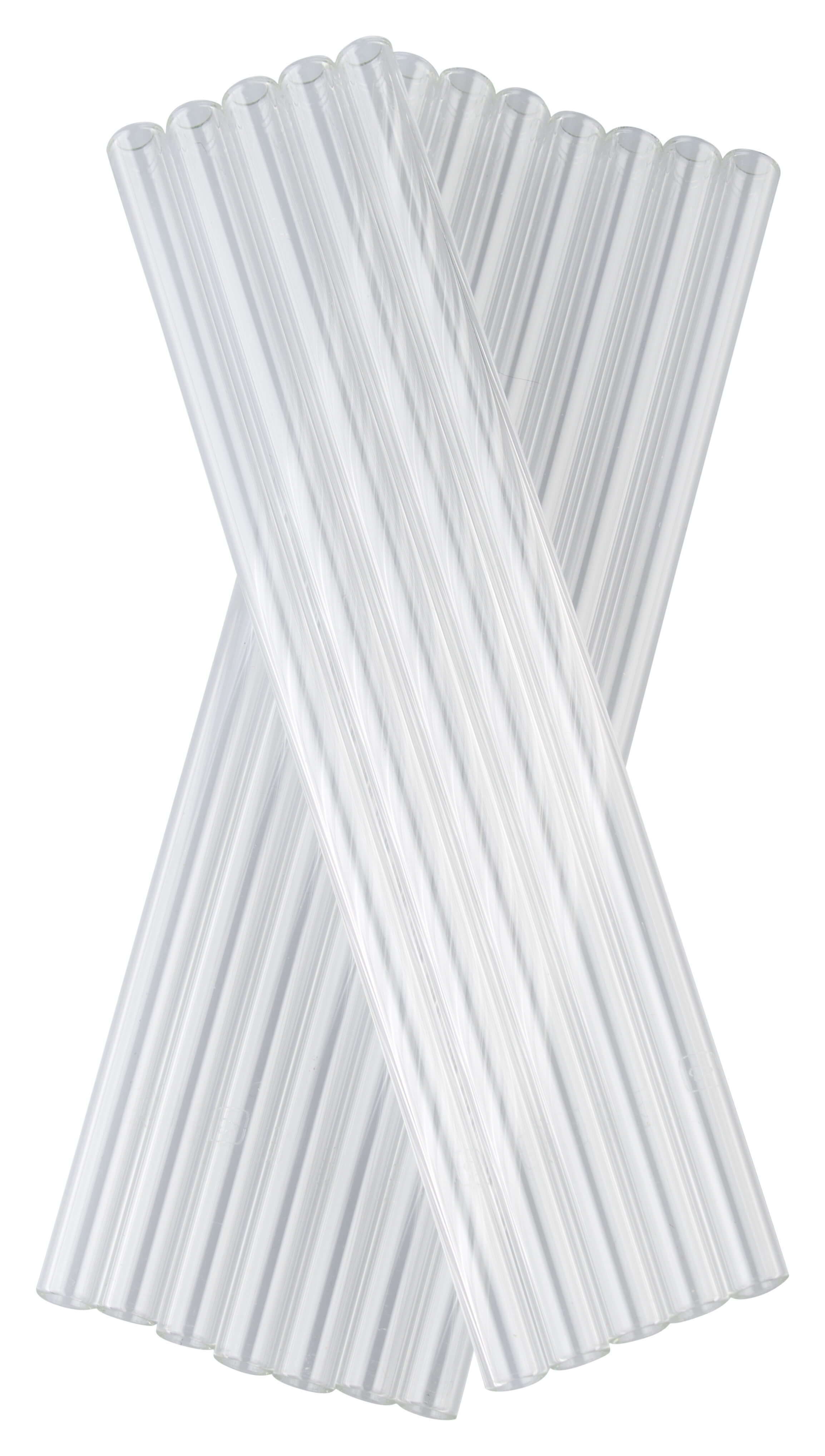 Pailles en verre, Leonardo - 20cm (12 pcs)