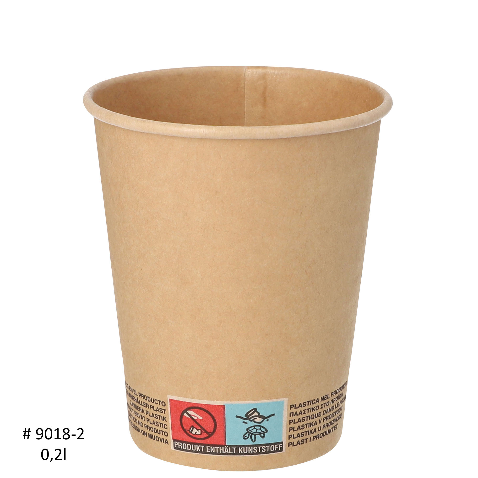 Couvercle pour tasse à expresso, plastique blanc - 6cm (50 pcs)