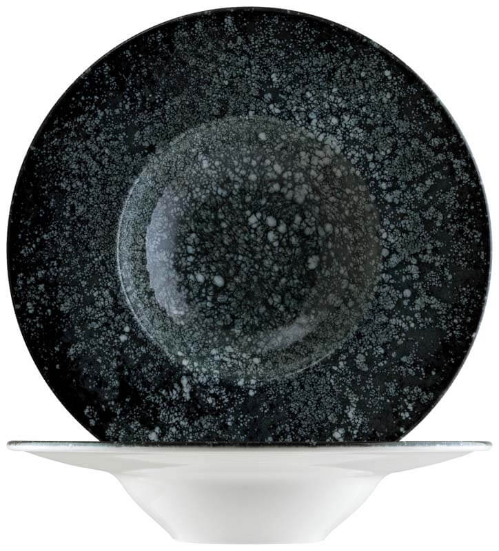 Bonna Cosmos Black Banquet Assiette à pâtes 28cm noir - 6 pièces