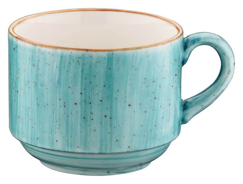 Bonna Aura Aqua Banquet Tasse supérieure empilable 21cl turquoise - 6 pièces