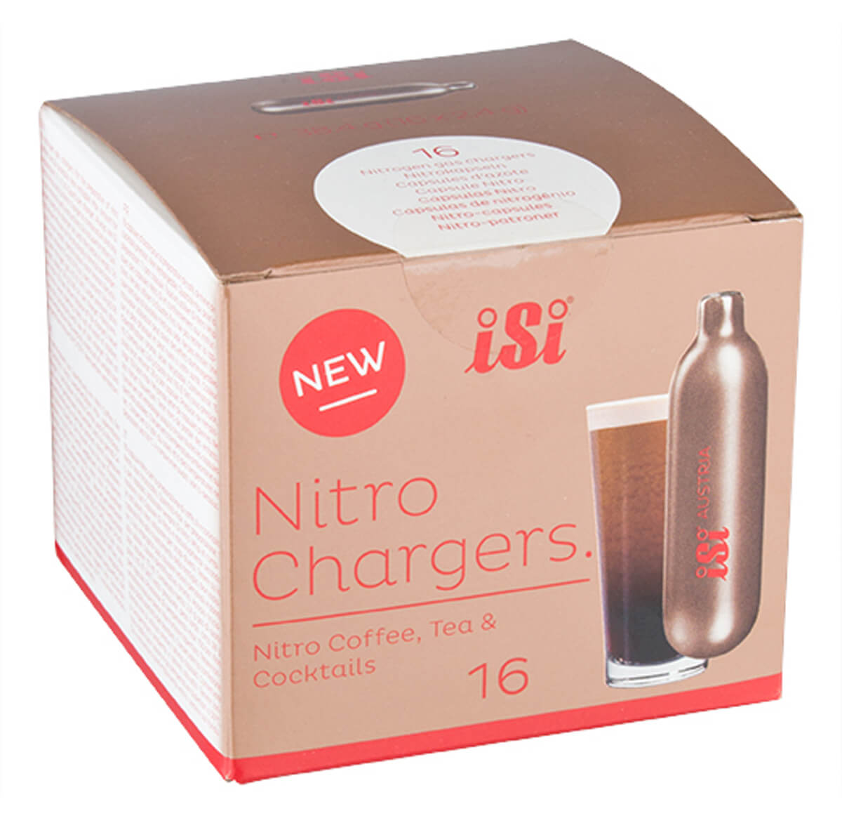 iSi Nitro Chargers - Capsules nitro (16 pièces)