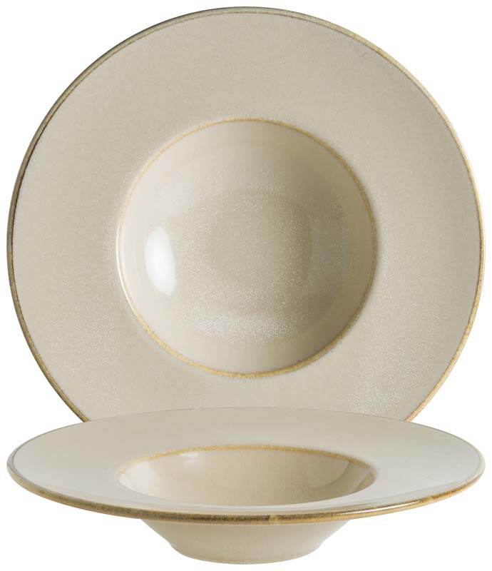 Bonna Sand Banquet Assiette à pâtes 28cm beige - 6 pièces