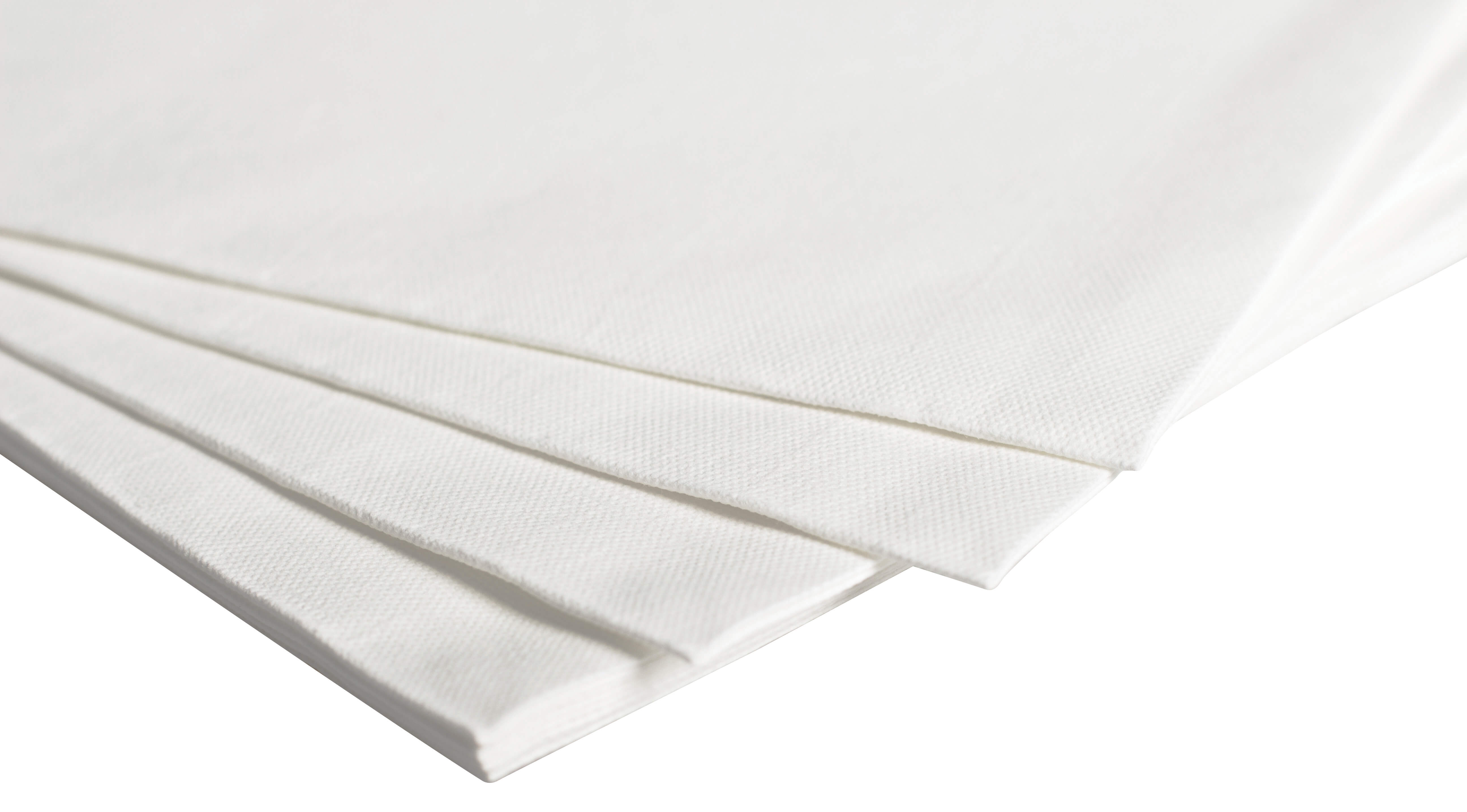 Serviette de table Airlaid, 40 x 40 cm, 1/4 de pli - blanc