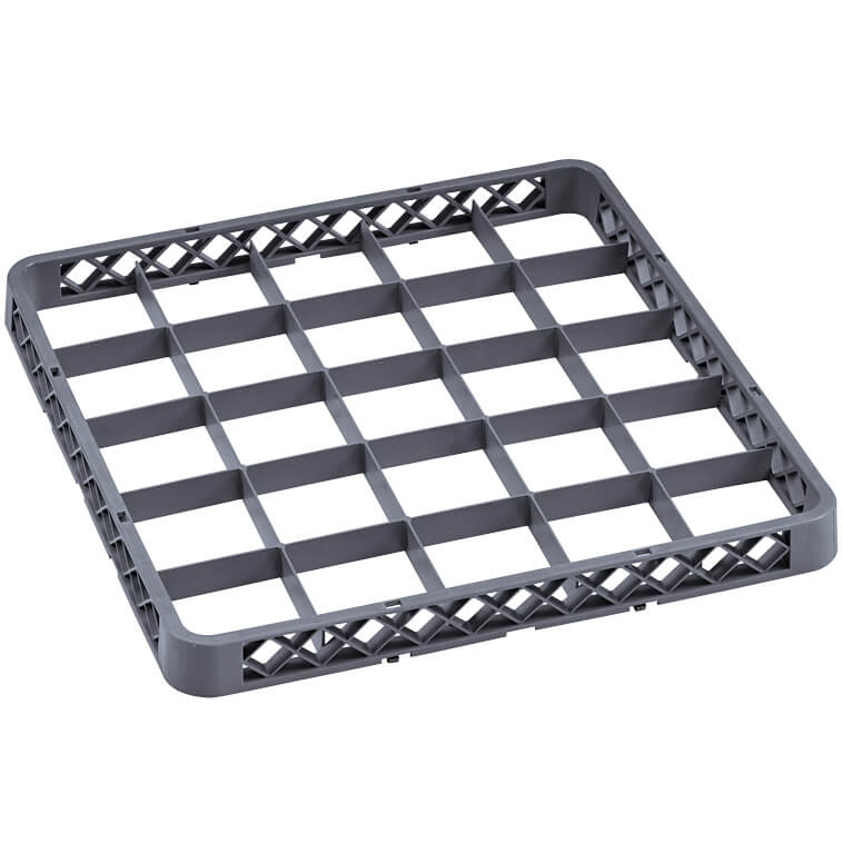 Embouts panier de lavage 25 compartiments, gris (Rack 98) - 50x50x4,5cm