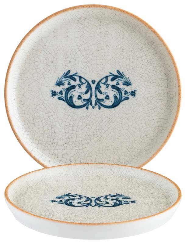 Bonna Viento Assiette plate Hygge 16cm bleu - 12 pièces