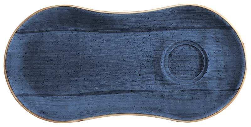 Bonna Aura Dusk Gourmet Plateau de service 25x12cm bleu - 12 pièces