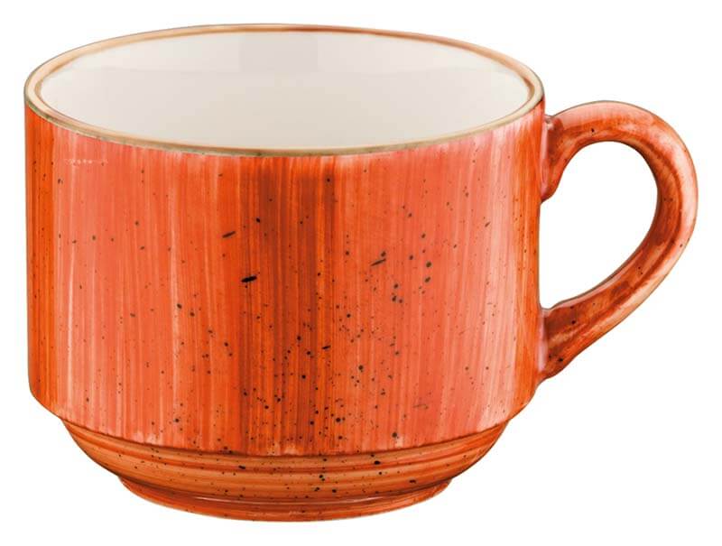 Bonna Aura Terracotta Banquet Tasse supérieure 21cl empilable orange - 6 pièces