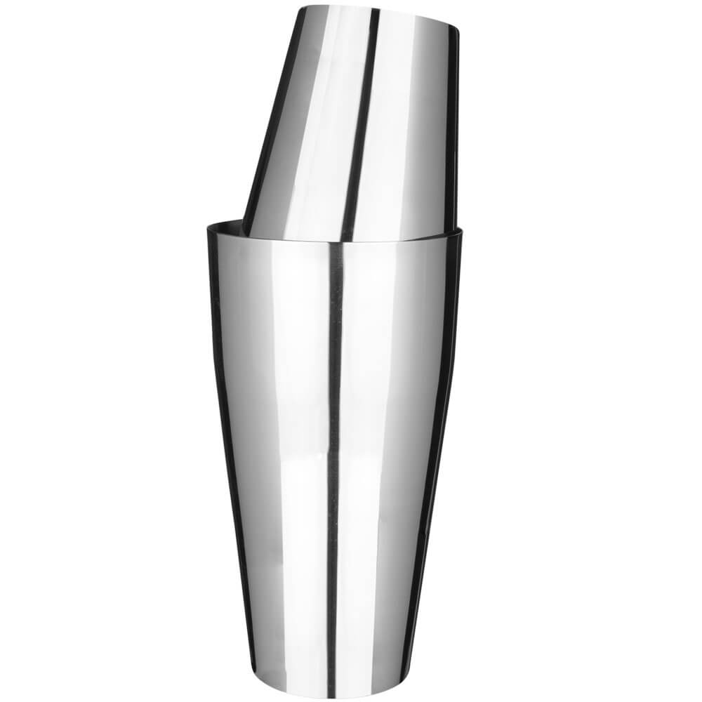 Cocktail Shaker, acier inoxydable, tin in tin shaker, deux pièces (600ml)