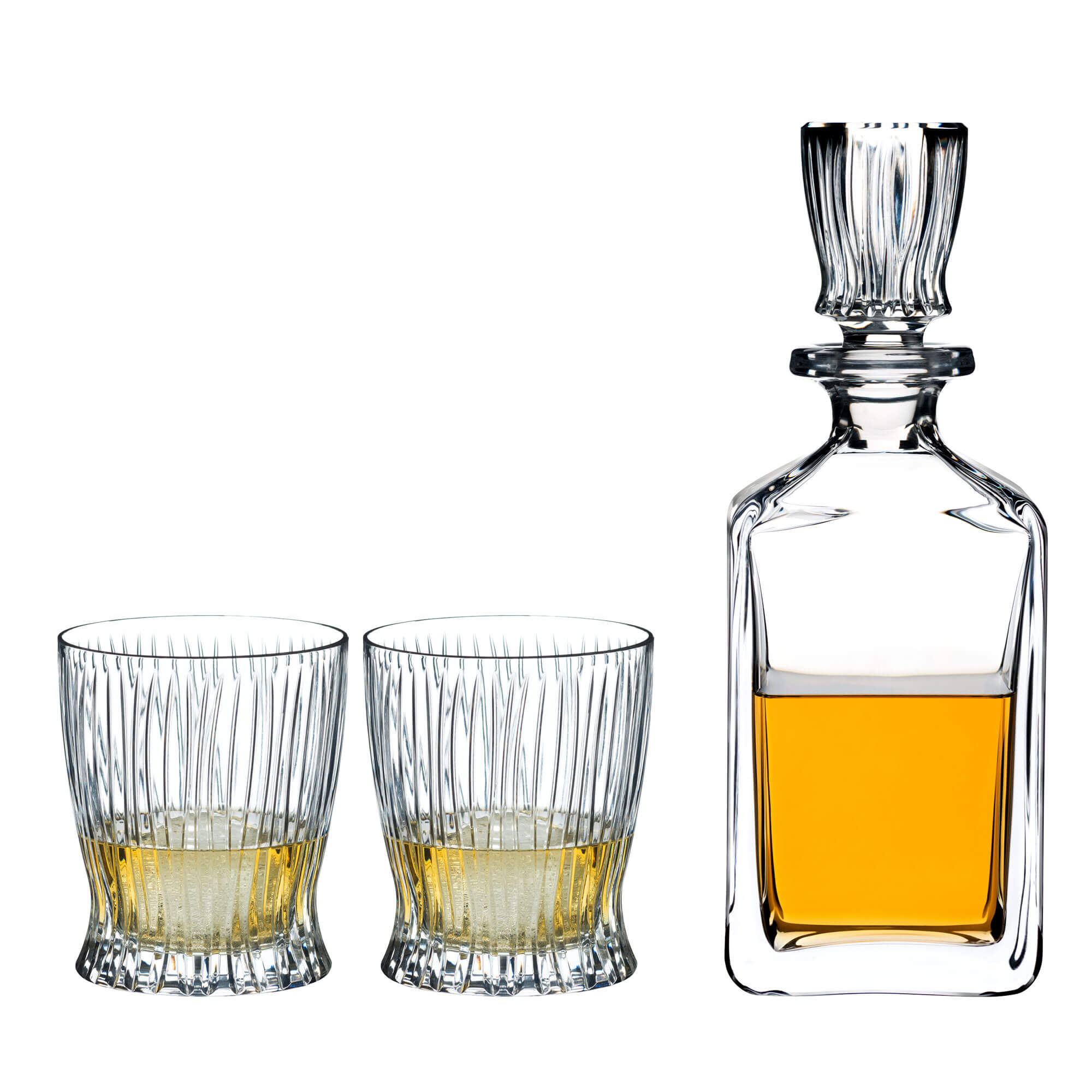 Whisky set Fire, Riedel - 2 tumblers + carafe à whisky