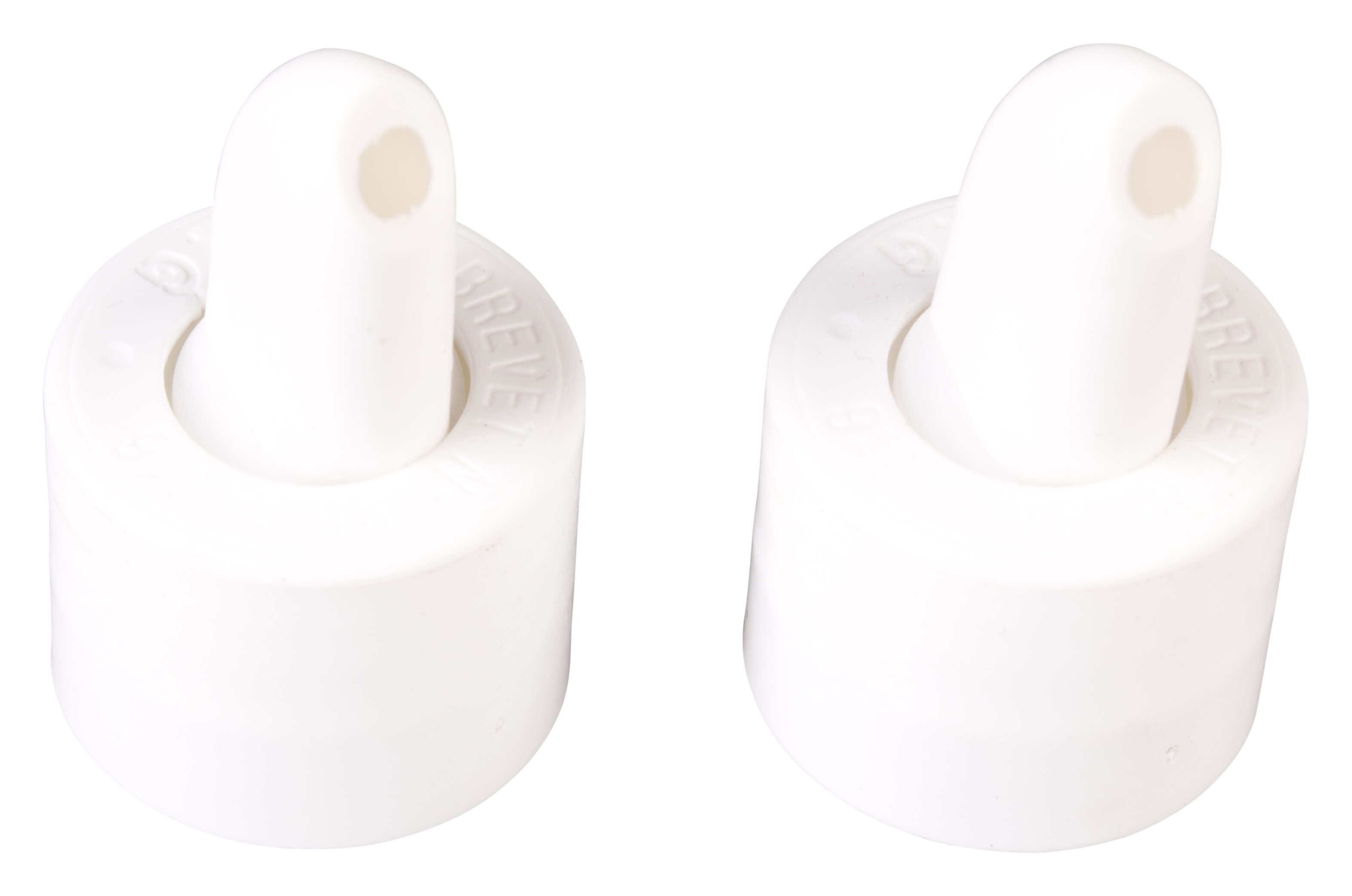 Verseur de bouteilles de whisky avec filetage - blanc (2 pcs)