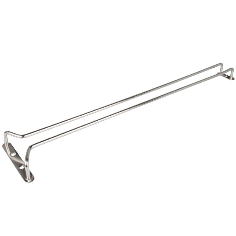 Rail porte-verres inox - 54,5cm