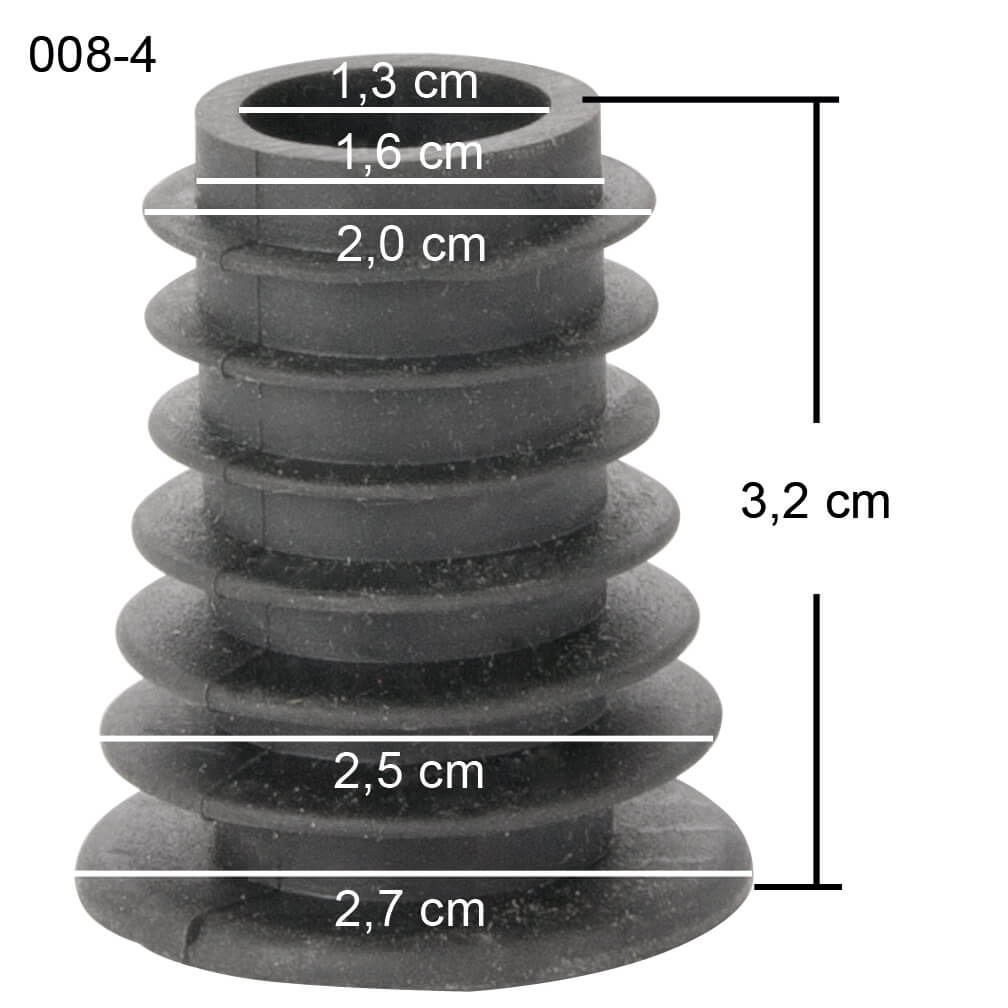 Bouchons interchangeables pour doseurs bouteille, avec lamelles - taille 1