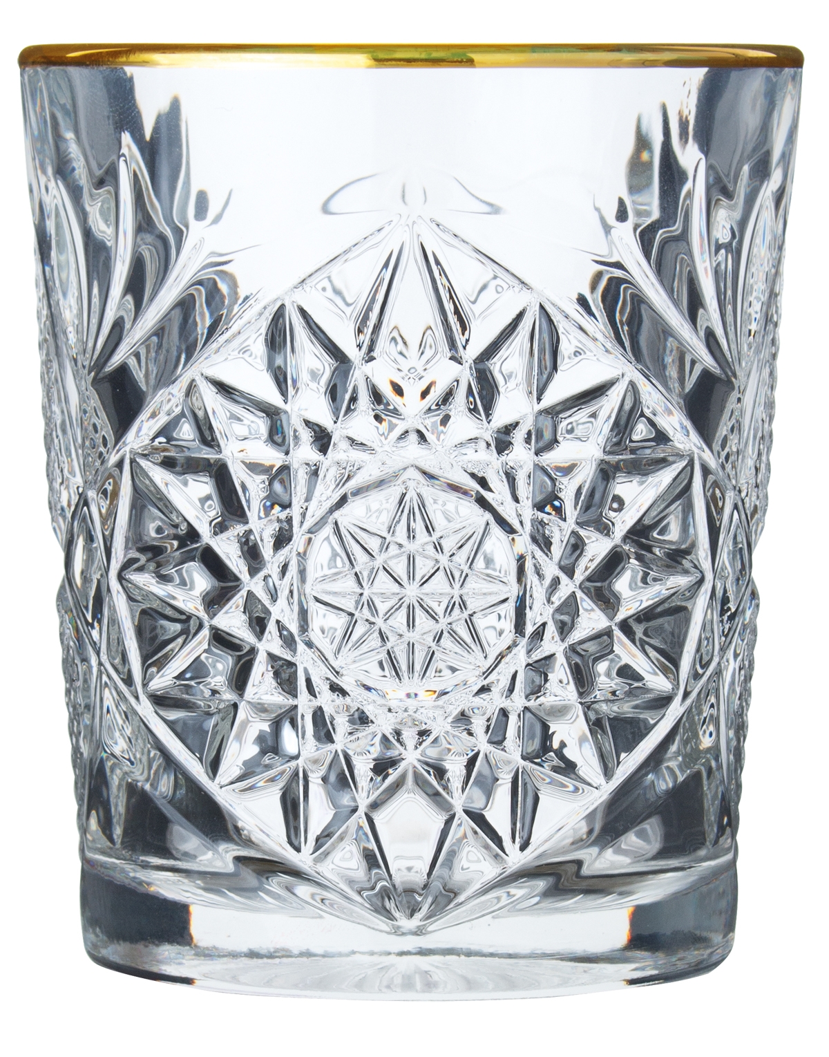 Double Old Fashioned Hobstar avec bord doré, Libbey - 355ml (1 pce) 5632-GOL