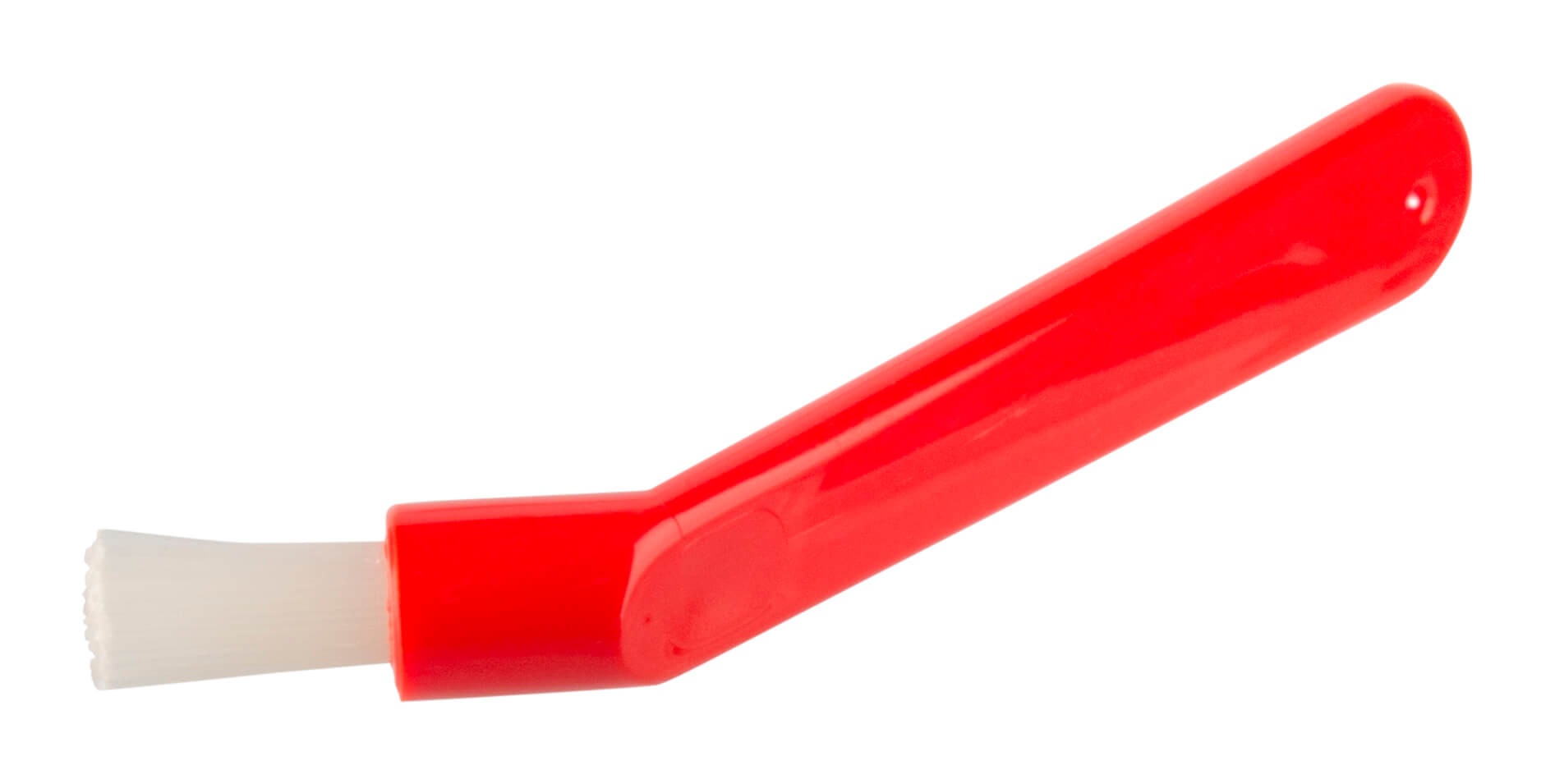 Brosse en plastique rouge pour tête de brosse - 15 cm