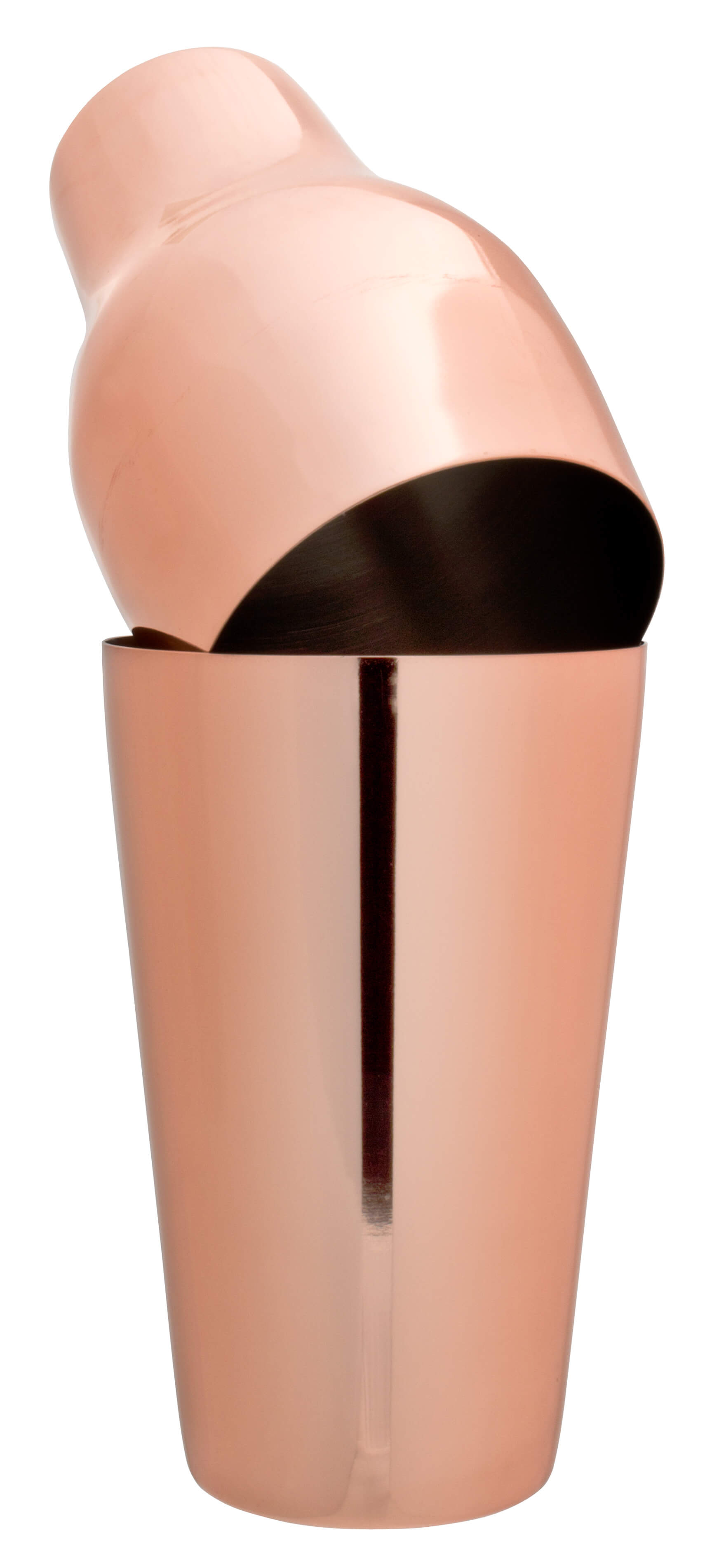 French Cocktail Shaker Mezclar, cuivré, deux pièces (500ml)