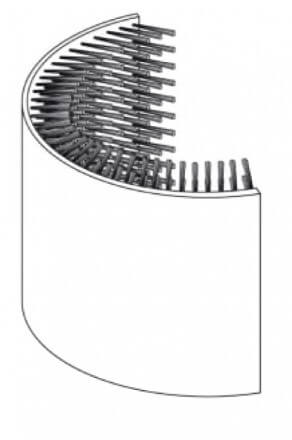 Brosse de bord extérieur pour lave-verres Delfin TS2100/3100