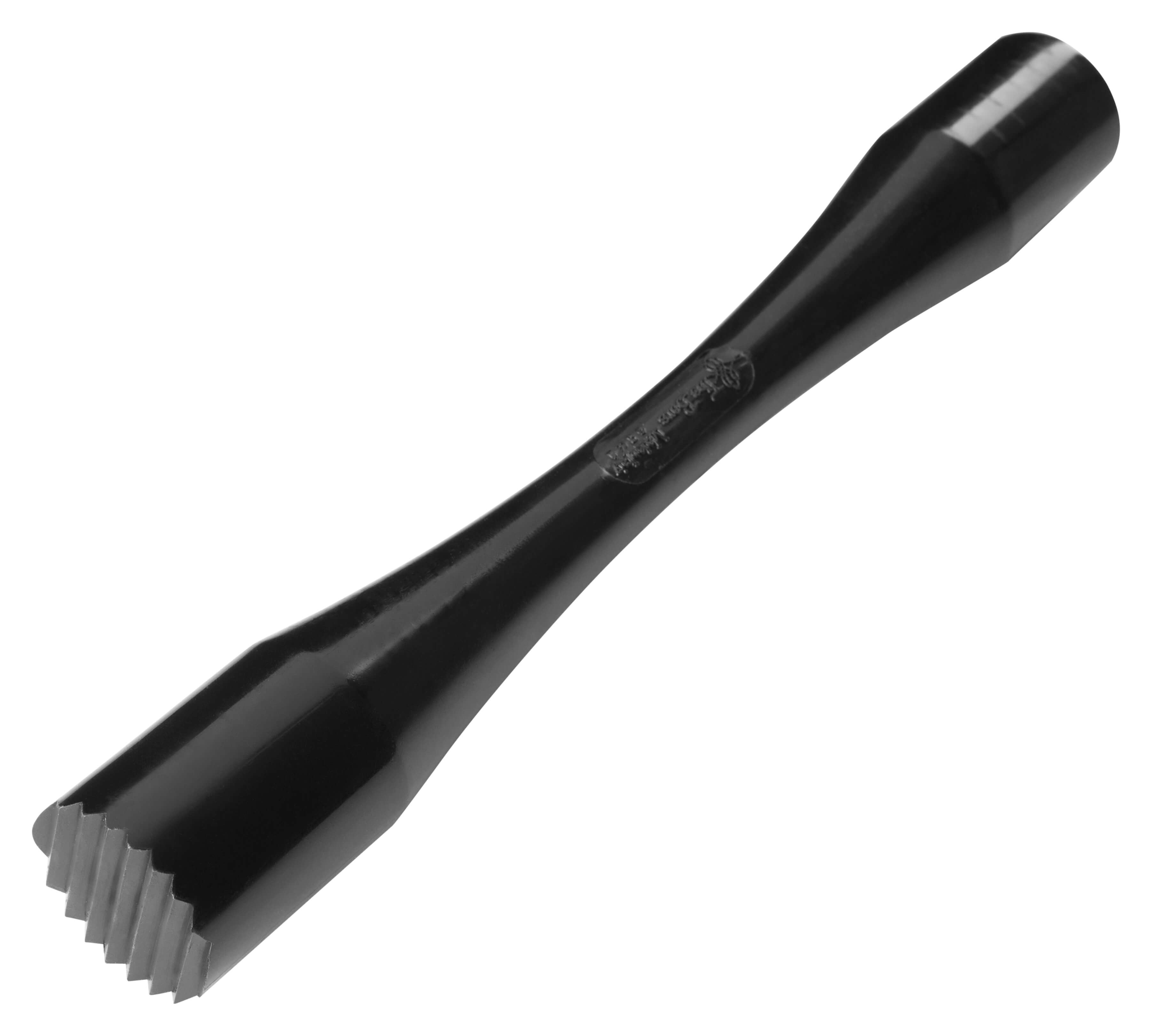 Pilon de bar Maxi, plastique, extrémité ondulée - noir (29cm)