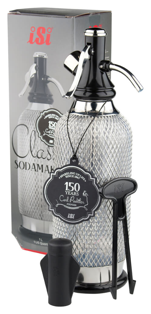 Soda Siphon à eau gazeuse Classic, avec filet, iSi - 1l