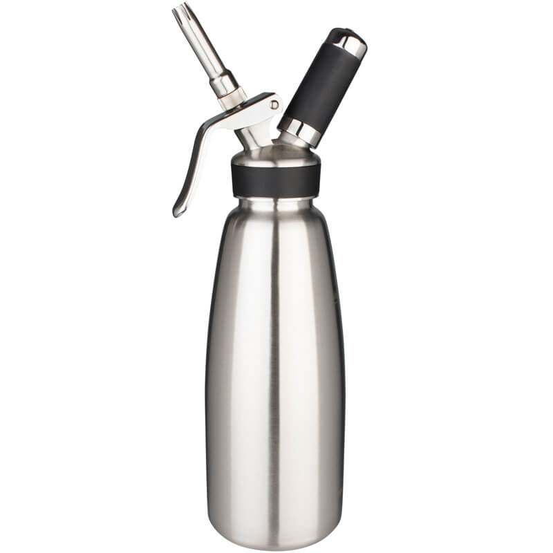 Siphon à crème Mosa, inox brossé - 1000ml