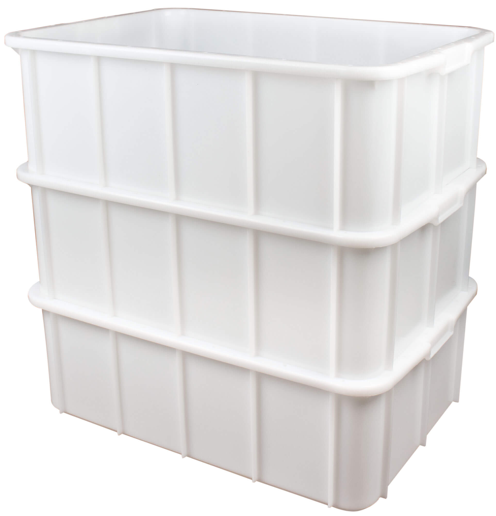 Récipient de transport empilable Classic blanc - 660x450x220mm (50l)