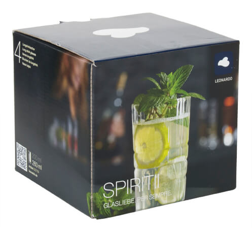 Verres à long drink Spiritii, Leonardo - 260ml (4 pcs)