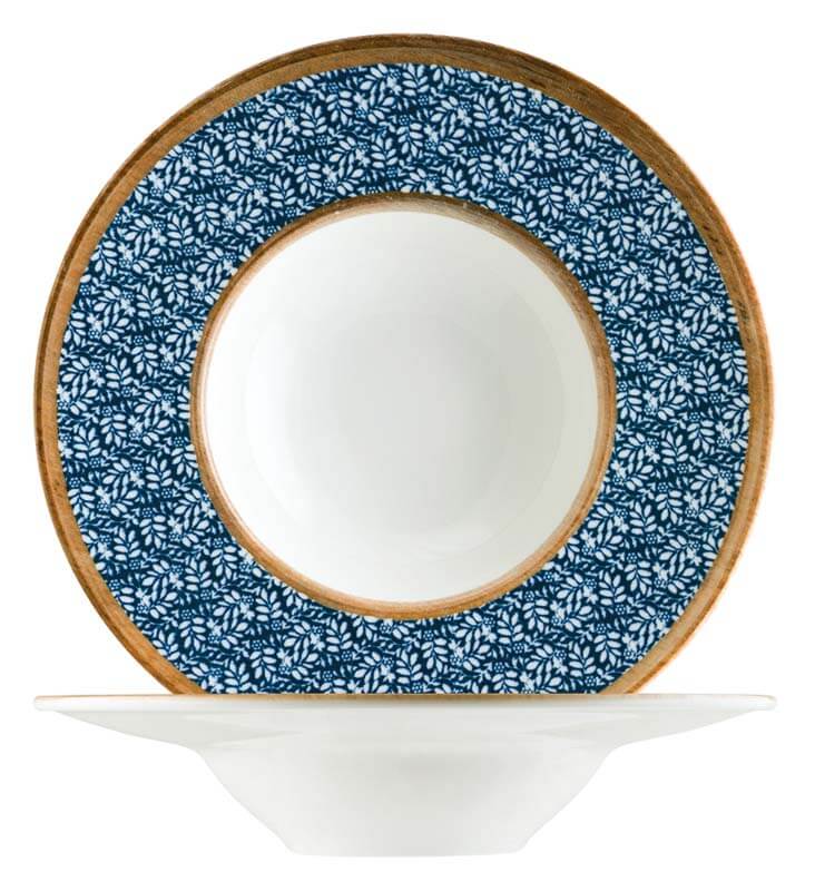 Bonna Lupin Banquet Assiette à pâtes 28cm bleu - 6 pièces