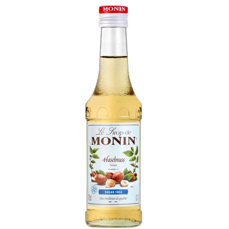 Noisette à teneur réduite en sucre (light) - Monin Sirop petite bouteille (0,25l)