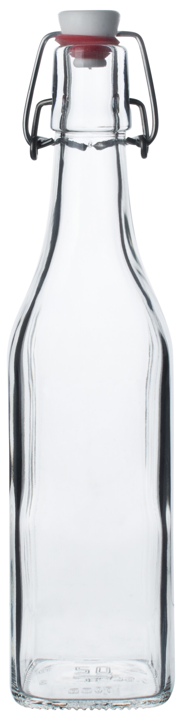 Bouteille à fermeture à étrier carrée - 500ml