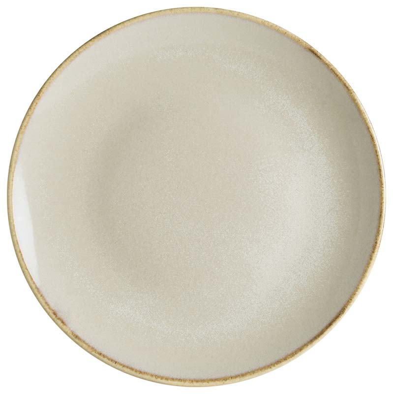 Bonna Sand Gourmet Assiette plate 21cm beige - 12 pièces