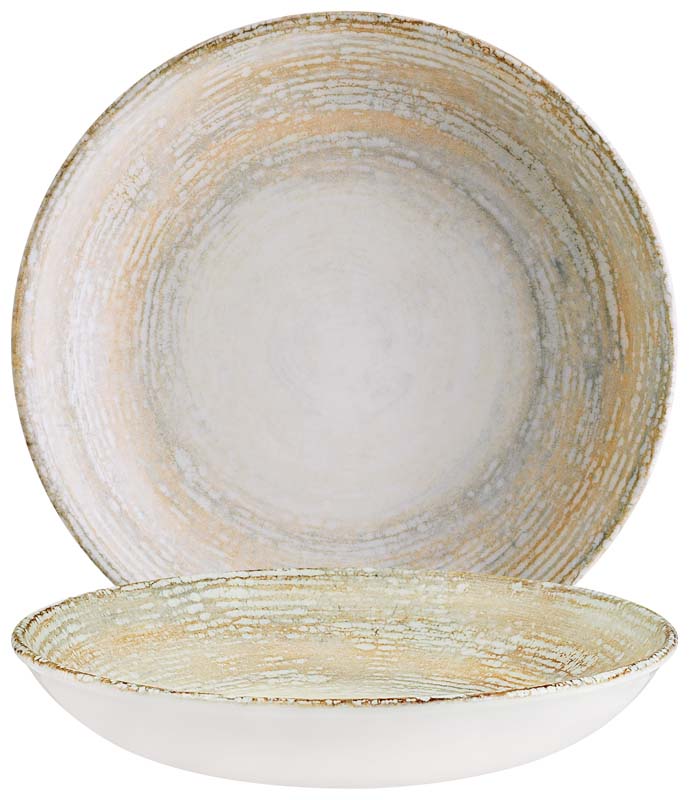 Bonna Patera Bloom Assiette creuse 23cm beige - 6 pièces