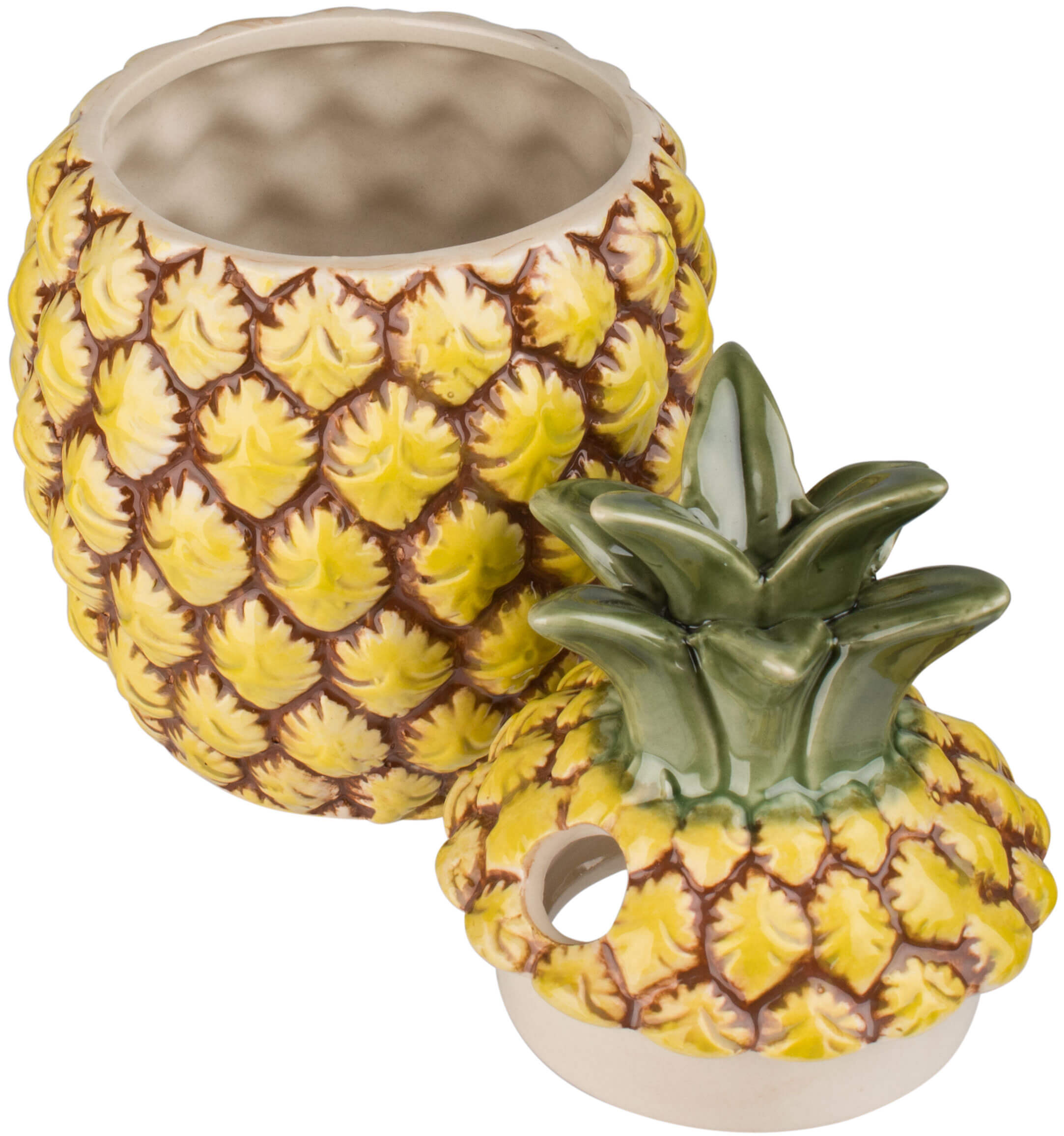 Tiki gobelet ananas avec couvercle, 600ml