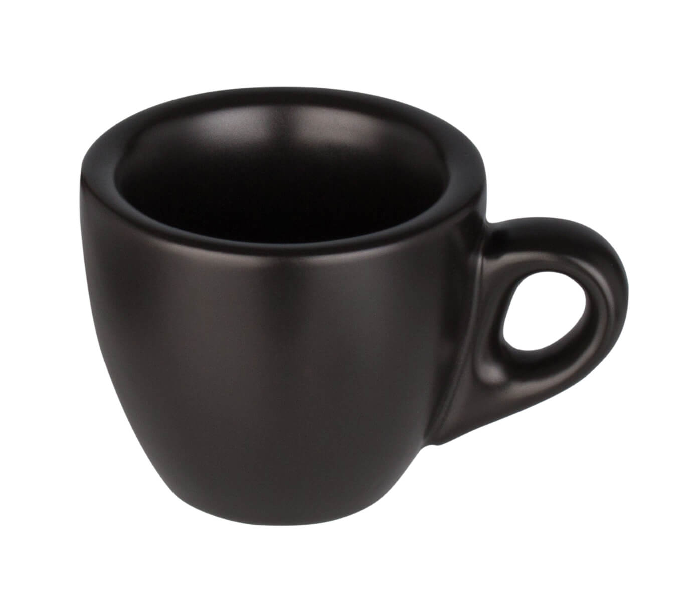 Tasse à expresso Barista avec soucoupe, porcelaine noire - 55ml (6 pièces)