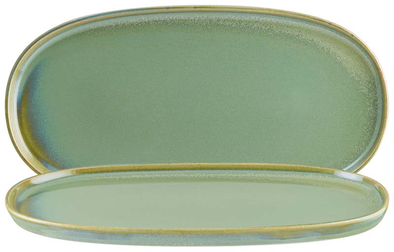 Bonna Sage Plateau Hygge ovale 30x16cm vert - 6 pièces