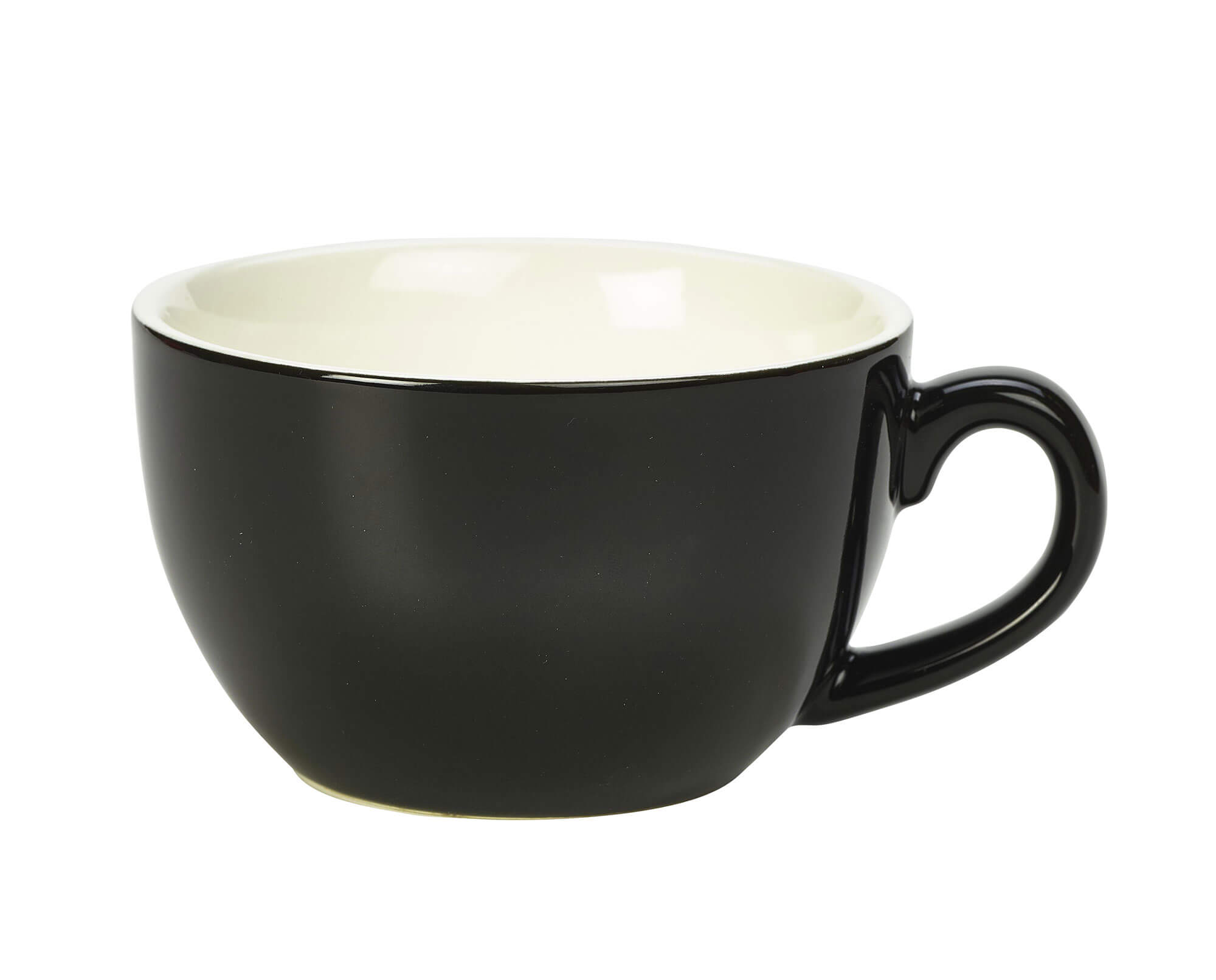 Tasse à cappuccino noire - 250ml (6 pcs)