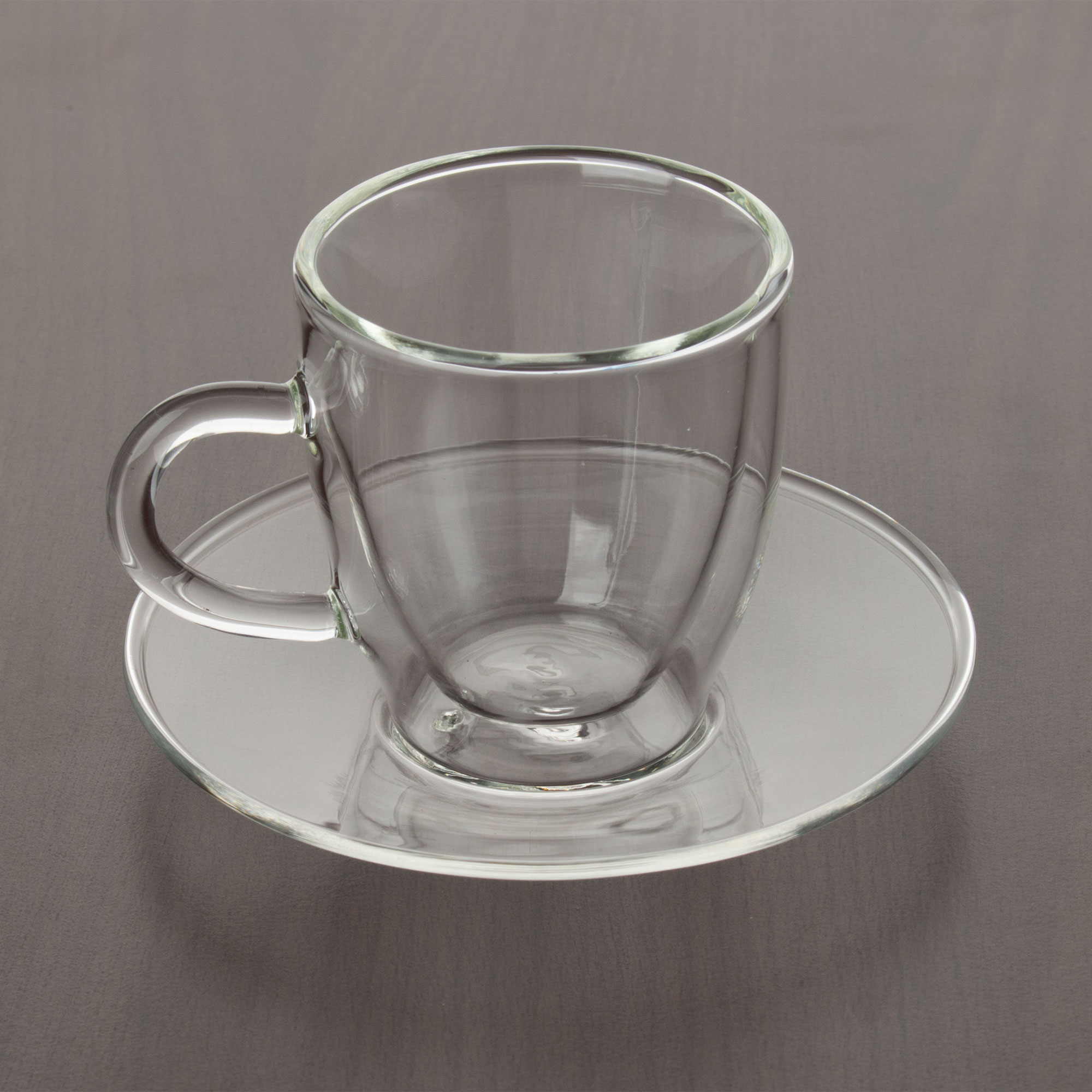 Verre à espresso avec anse et soucoupe, double paroi, Enjoy - 0,08l