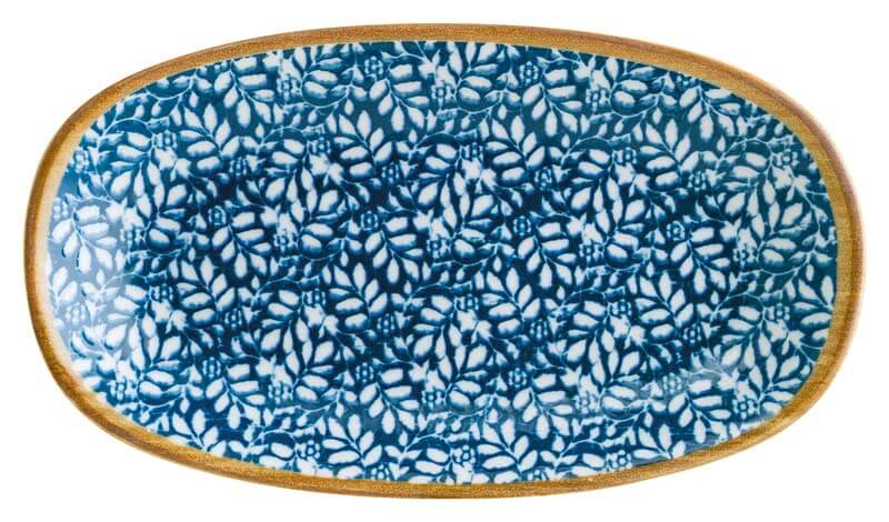 Bonna Lupin Gourmet Assiette ovale 34x19cm bleu - 6 pièces