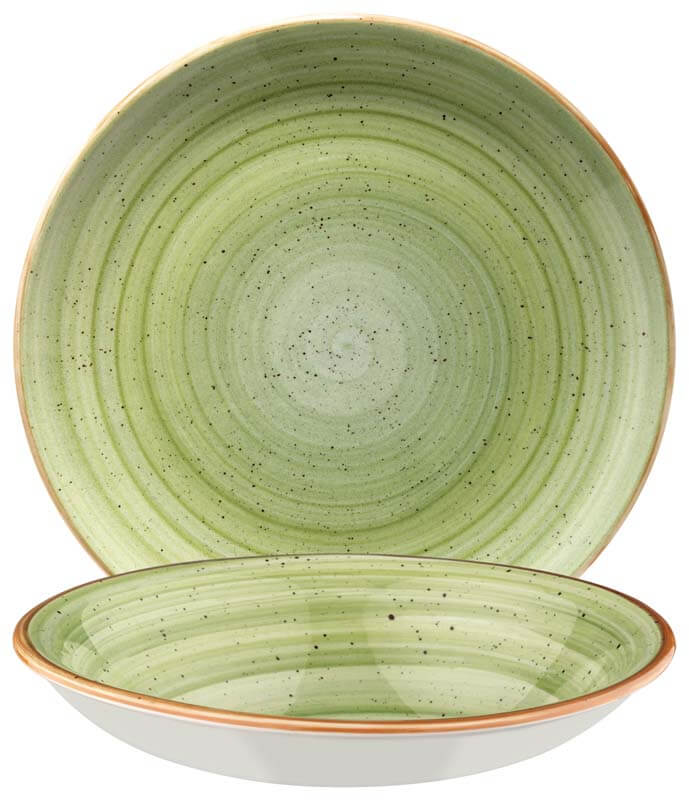 Bonna Aura Therapy Assiette Gourmet creuse 20cm vert - 12 pièces