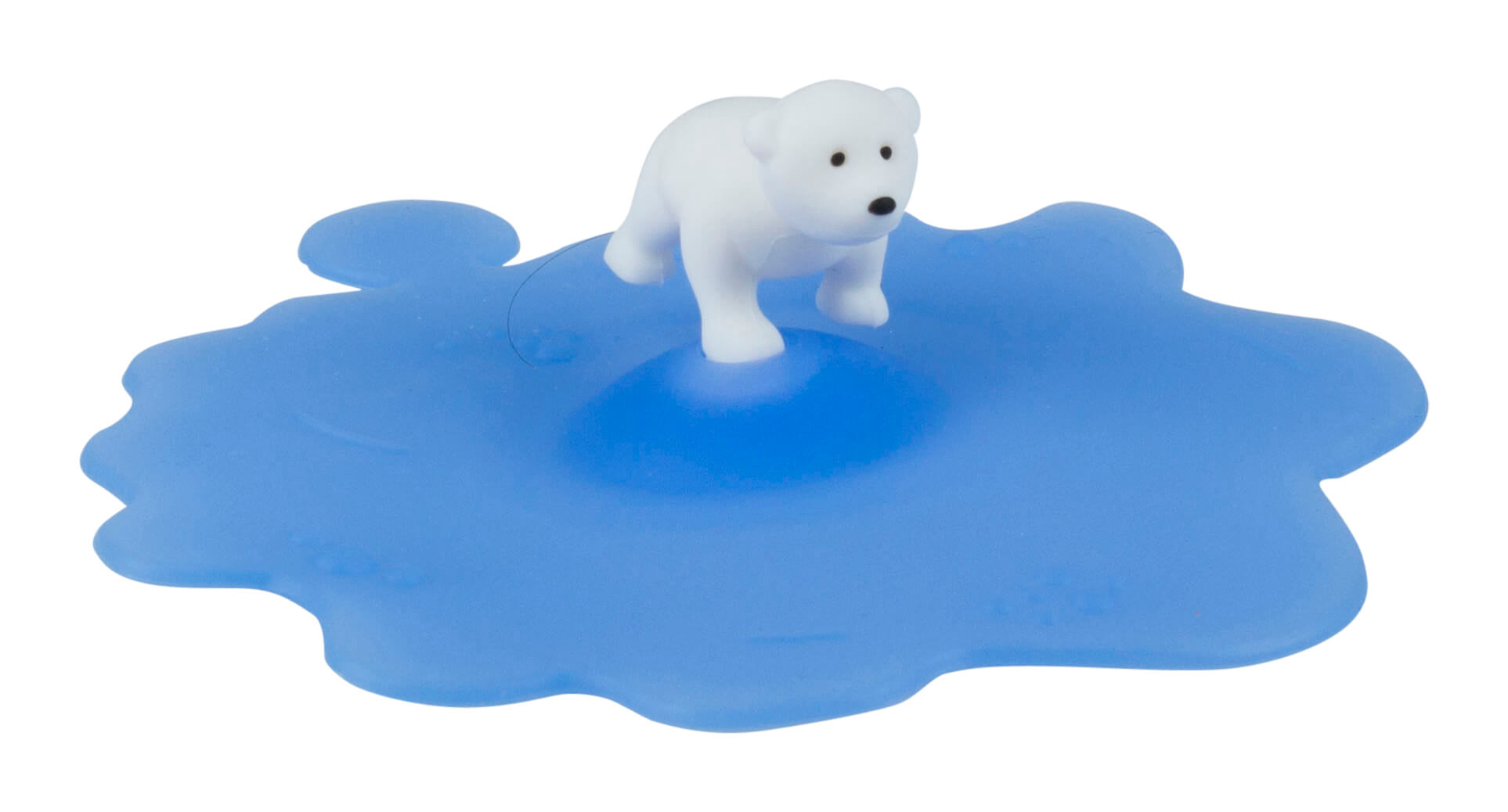 Couvercle en verre silicone, Lurch - ours polaire (ca.11,5cm)