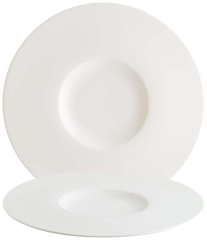 Bonna Neat Cream Assiette plate 30cm crème - 6 pièces