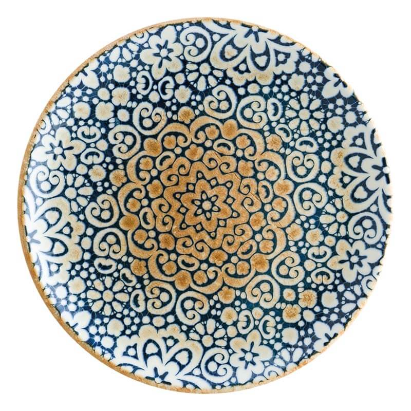 Bonna Alhambra Gourmet Assiette plate 17cm bleu - 12 pièces