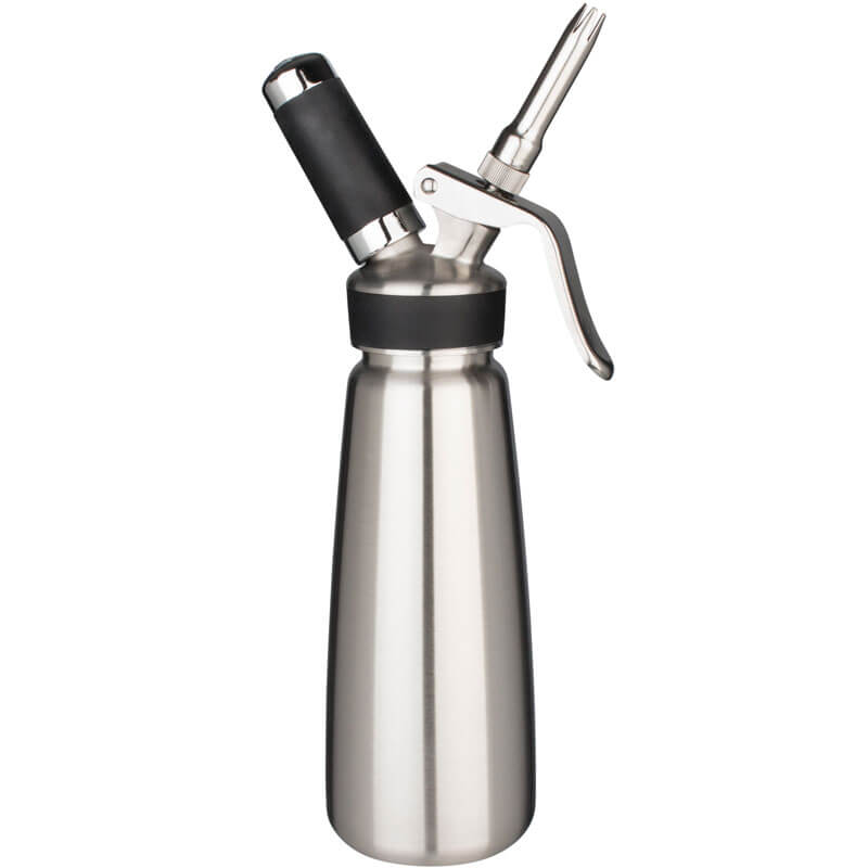 Siphon à crème Mosa, inox brossé - 500ml