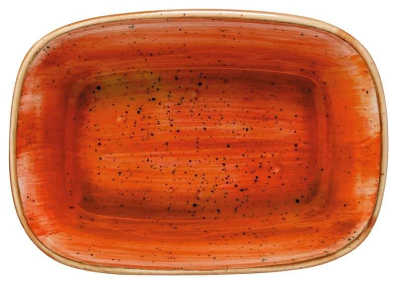 Bonna Aura Terracotta Gourmet plat rectangulaire 17x11,5cm orange - 12 pièces