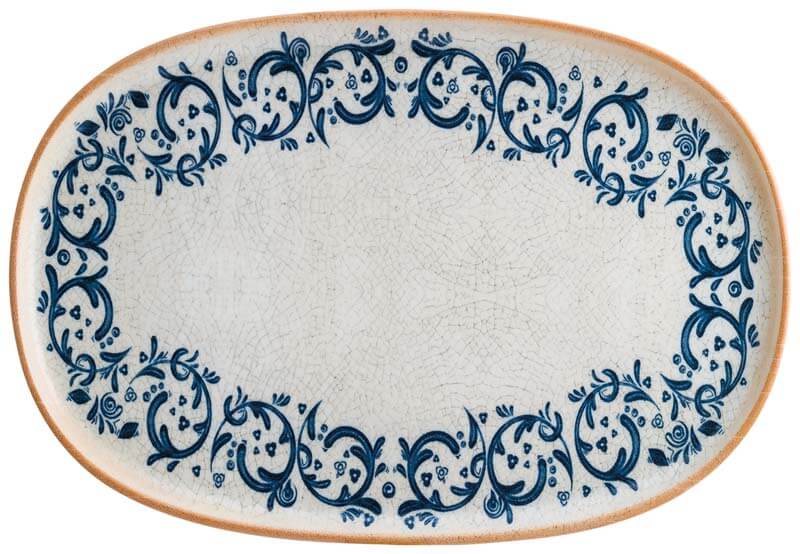 Bonna Viento Hygge Plateau ovale 34x23cm bleu - 6 pièces