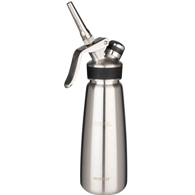 Siphon à crème Mosa, inox brossé - 500ml